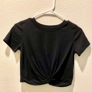 Black crop top